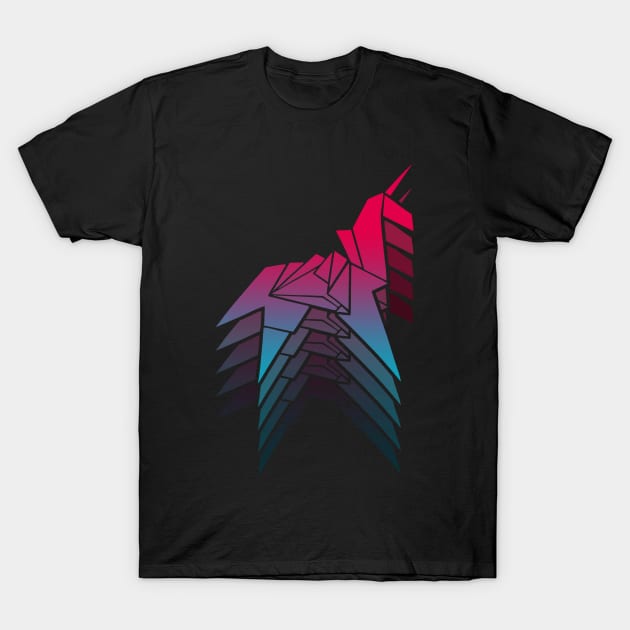 Unicorn Origami T-Shirt by VanHand